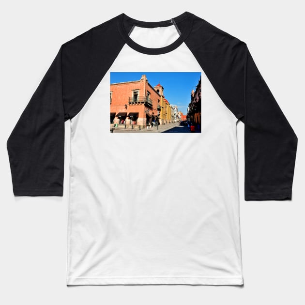 Rue de Queretaro, Mexique Baseball T-Shirt by franck380